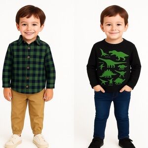 Bundle of four tops and pants size 14 boys